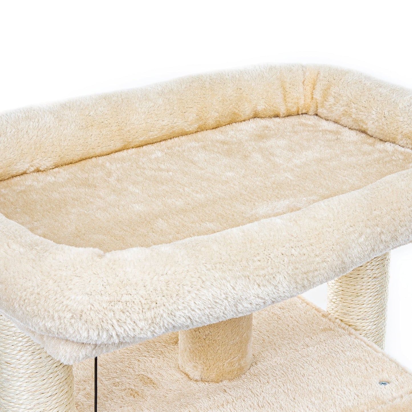 29" Cat Tree Tower for Indoor Cats Cat Condo with Sisal Scratching Posts, Plush Perch, Cat Bed Furniture, Beige