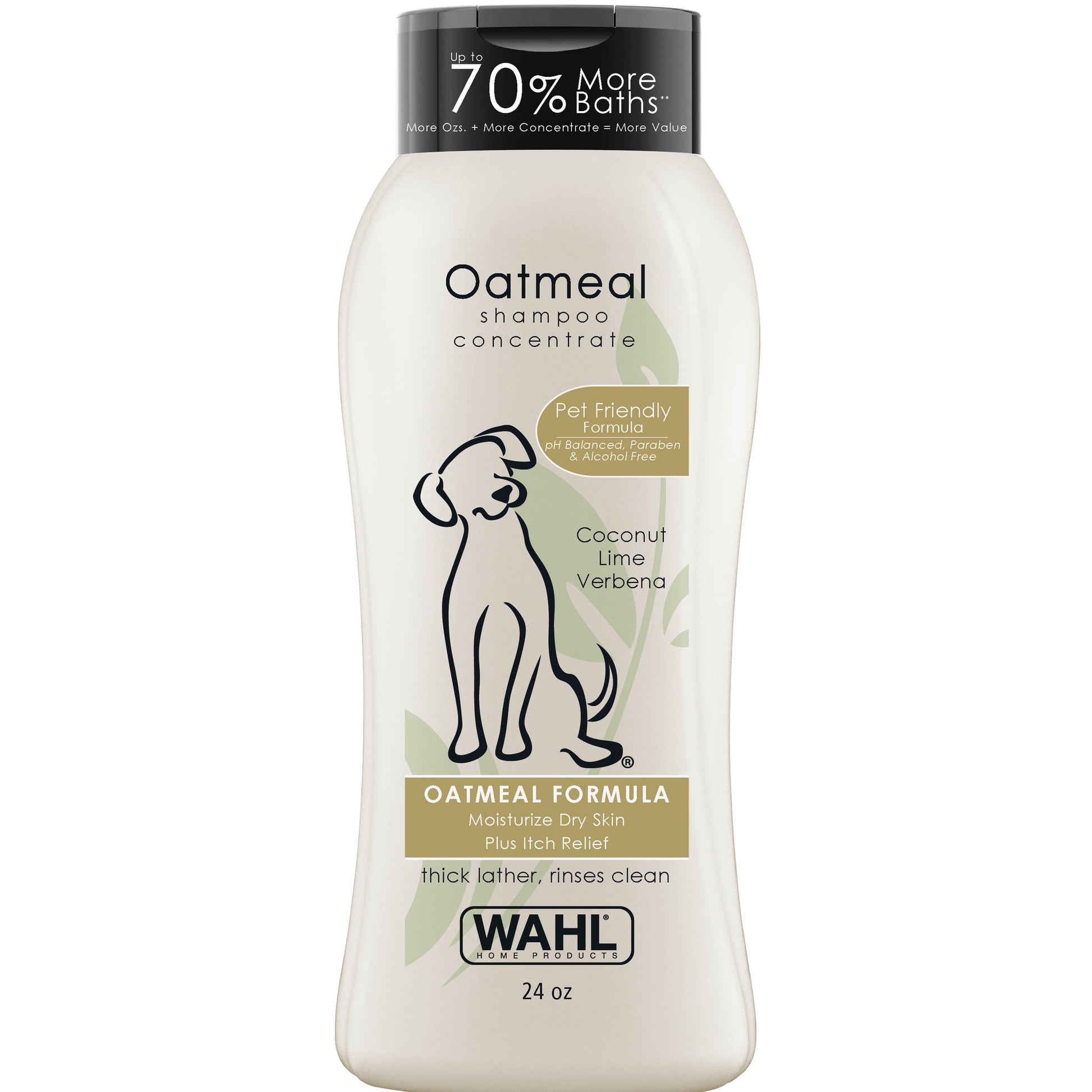 Dog Shampoo Concentrate, Moisturizing plus Itch Relief, Oatmeal Pet Friendly Formula 24Oz, 820004T