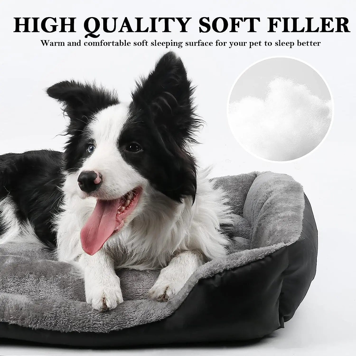 Dog Bed, Dog Beds for Large Medium Dogs, Rectangle Washable Dog Bed Comfortable and Breathable Large Dog Bed, Pet Bed